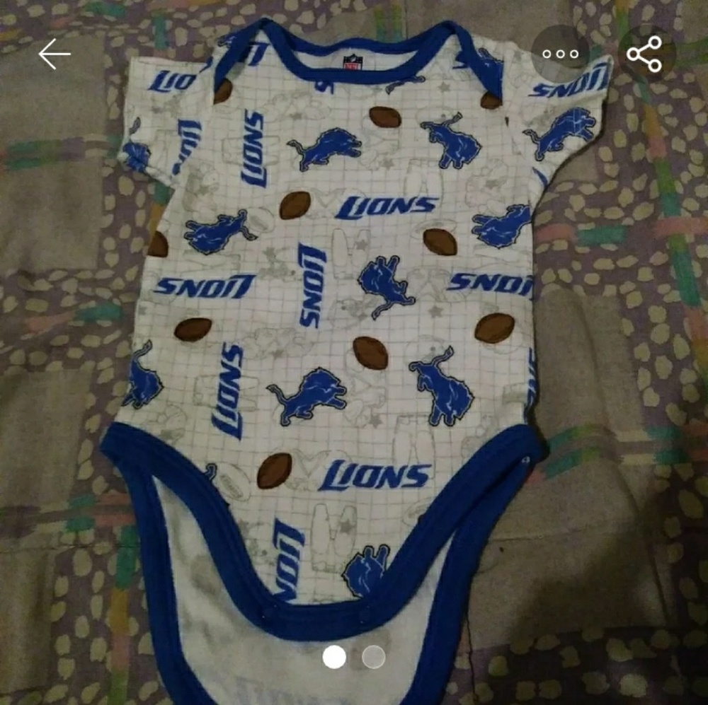 Detroit Lions Football Baby Boy Onesie